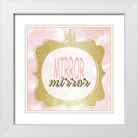 Mirror Mirror 2 White Modern Wood Framed Art Print with Double Matting by Allen, Kimberly