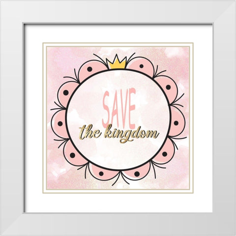 Mirror Mirror 3 White Modern Wood Framed Art Print with Double Matting by Allen, Kimberly