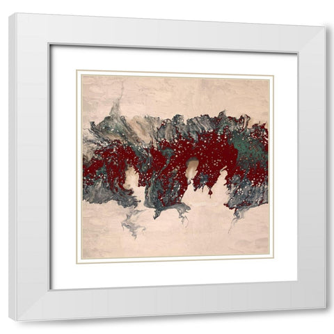 Mood 1 White Modern Wood Framed Art Print with Double Matting by Allen, Kimberly