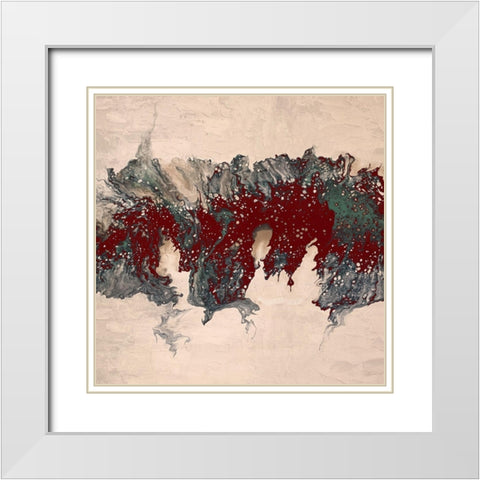 Mood 1 White Modern Wood Framed Art Print with Double Matting by Allen, Kimberly