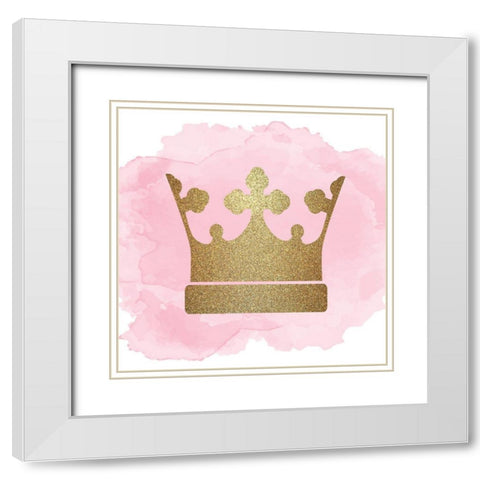 Always Princess 5 White Modern Wood Framed Art Print with Double Matting by Allen, Kimberly