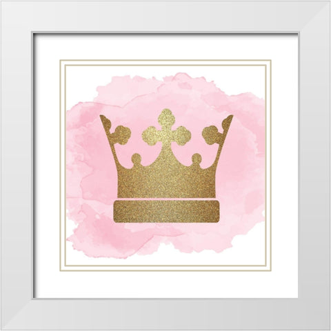 Always Princess 5 White Modern Wood Framed Art Print with Double Matting by Allen, Kimberly