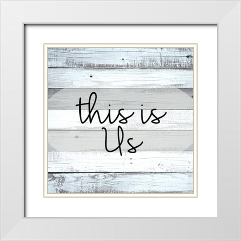 This Is White Modern Wood Framed Art Print with Double Matting by Allen, Kimberly