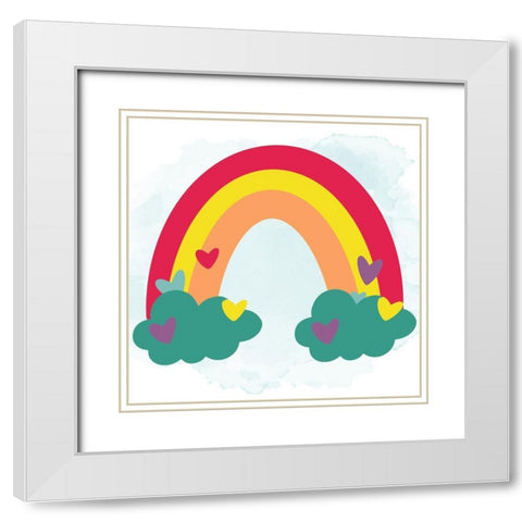 I Am 3 White Modern Wood Framed Art Print with Double Matting by Allen, Kimberly
