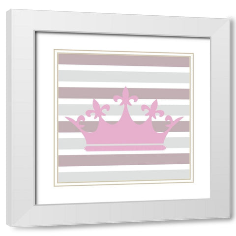 Fairytale Princess 4 White Modern Wood Framed Art Print with Double Matting by Allen, Kimberly