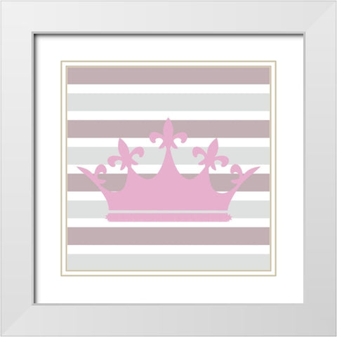 Fairytale Princess 4 White Modern Wood Framed Art Print with Double Matting by Allen, Kimberly