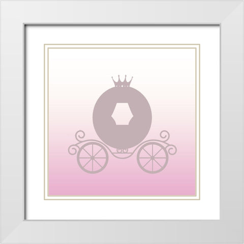 Fairytale Princess 5 White Modern Wood Framed Art Print with Double Matting by Allen, Kimberly