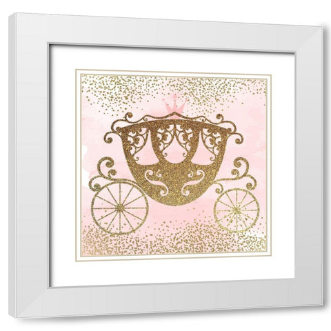 Little Princess Pink 3. White Modern Wood Framed Art Print with Double Matting by Allen, Kimberly