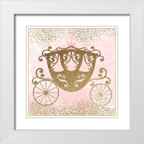Little Princess Pink 3. White Modern Wood Framed Art Print with Double Matting by Allen, Kimberly
