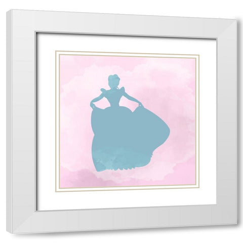 Princess Crown 3 White Modern Wood Framed Art Print with Double Matting by Allen, Kimberly