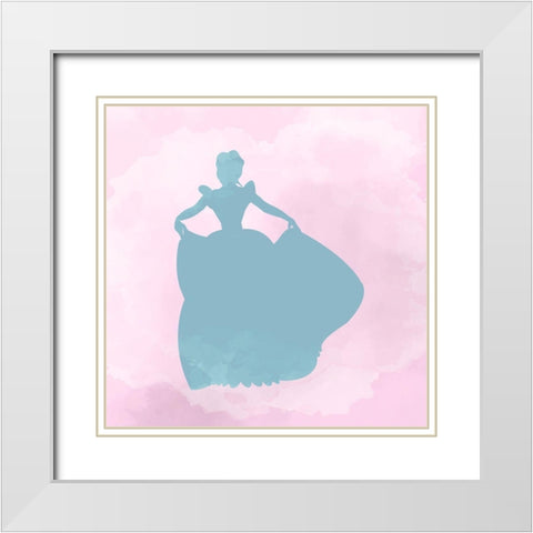 Princess Crown 3 White Modern Wood Framed Art Print with Double Matting by Allen, Kimberly