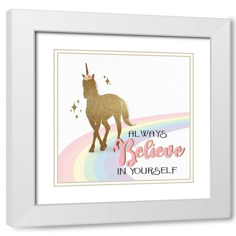 You are Magic 2 White Modern Wood Framed Art Print with Double Matting by Allen, Kimberly