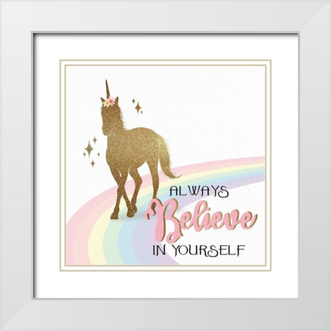 You are Magic 2 White Modern Wood Framed Art Print with Double Matting by Allen, Kimberly