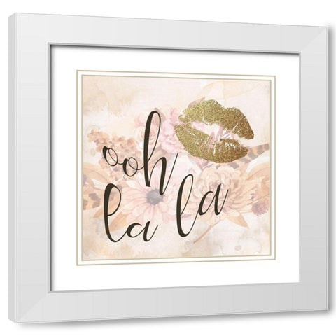 Paris Fall Blooms 3 White Modern Wood Framed Art Print with Double Matting by Allen, Kimberly