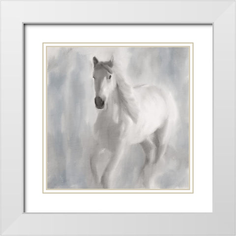 White White Modern Wood Framed Art Print with Double Matting by Allen, Kimberly