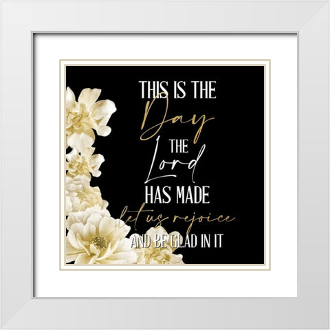 He Will Take Care 1 Square White Modern Wood Framed Art Print with Double Matting by Allen, Kimberly