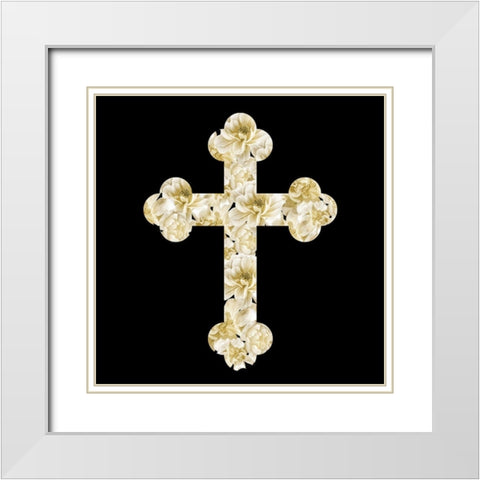 He Will Take Care 2 Square White Modern Wood Framed Art Print with Double Matting by Allen, Kimberly
