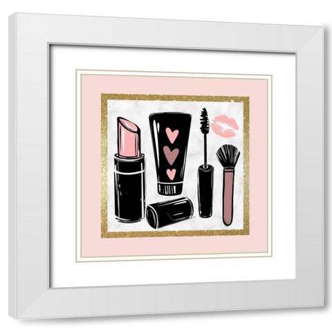 Wake Up And 2 White Modern Wood Framed Art Print with Double Matting by Allen, Kimberly