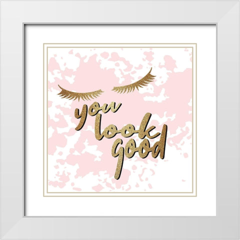 Hello Diva 5 White Modern Wood Framed Art Print with Double Matting by Allen, Kimberly