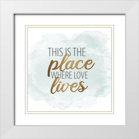 Gratitude Enough 5 White Modern Wood Framed Art Print with Double Matting by Allen, Kimberly