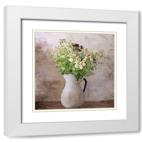 Porcelain Vase White Modern Wood Framed Art Print with Double Matting by Allen, Kimberly