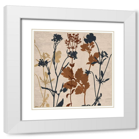 Fall 1 White Modern Wood Framed Art Print with Double Matting by Allen, Kimberly