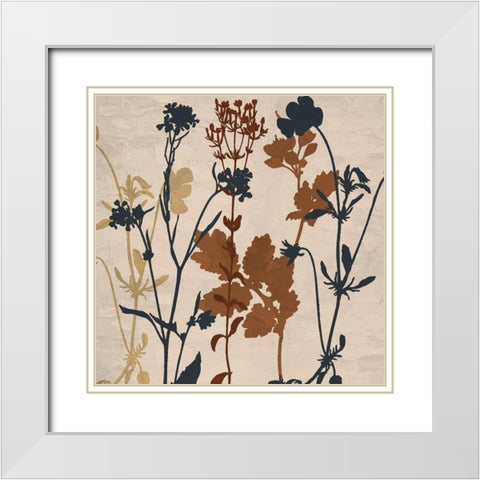 Fall 1 White Modern Wood Framed Art Print with Double Matting by Allen, Kimberly