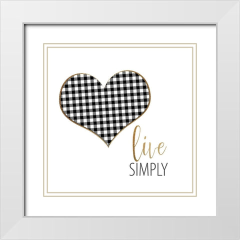 Little Moments 2 White Modern Wood Framed Art Print with Double Matting by Allen, Kimberly