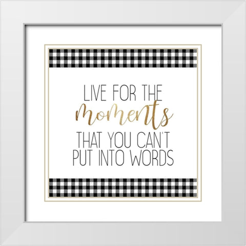 Little Moments 3 White Modern Wood Framed Art Print with Double Matting by Allen, Kimberly