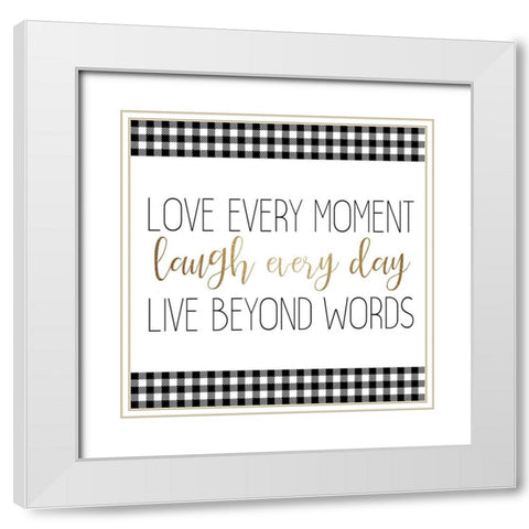 Little Moments 4 White Modern Wood Framed Art Print with Double Matting by Allen, Kimberly