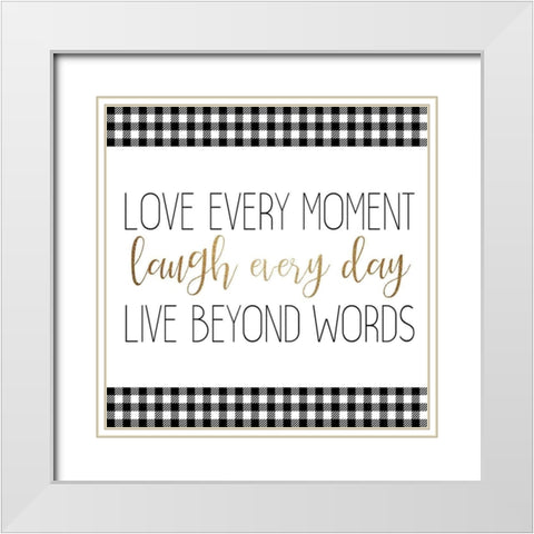 Little Moments 4 White Modern Wood Framed Art Print with Double Matting by Allen, Kimberly