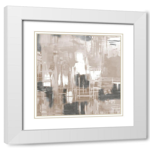 Neutral 1 White Modern Wood Framed Art Print with Double Matting by Allen, Kimberly