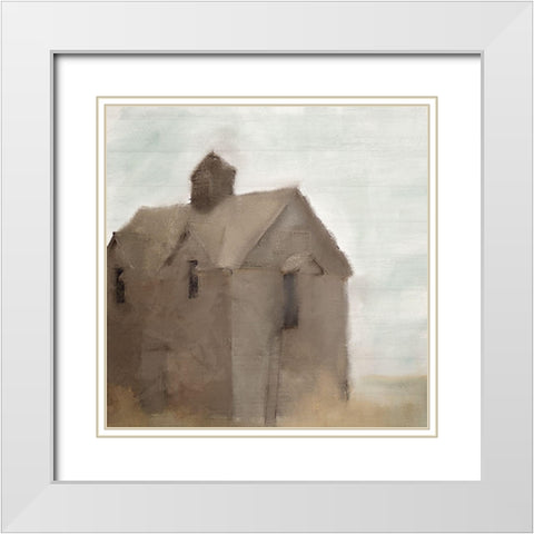 Old Farmhouse White Modern Wood Framed Art Print with Double Matting by Allen, Kimberly