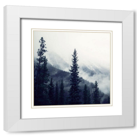 Mountain Heights 1 White Modern Wood Framed Art Print with Double Matting by Allen, Kimberly