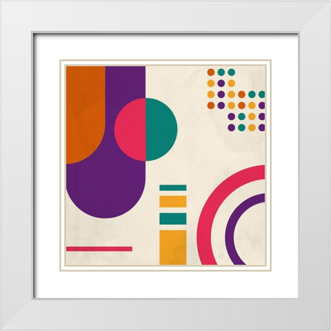 Brights 2 White Modern Wood Framed Art Print with Double Matting by Allen, Kimberly
