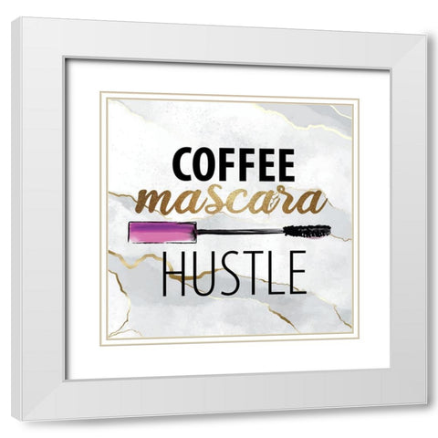 Drink the Coffee 2 White Modern Wood Framed Art Print with Double Matting by Allen, Kimberly