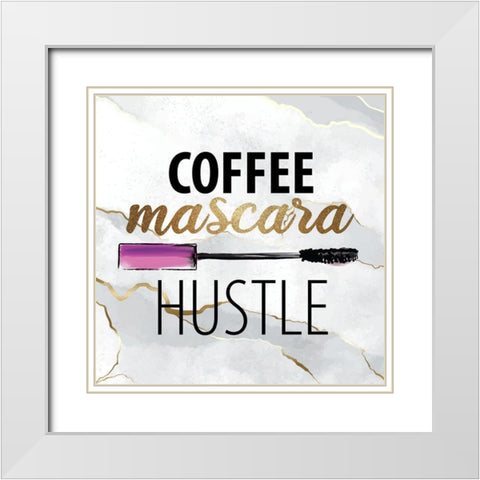Drink the Coffee 2 White Modern Wood Framed Art Print with Double Matting by Allen, Kimberly