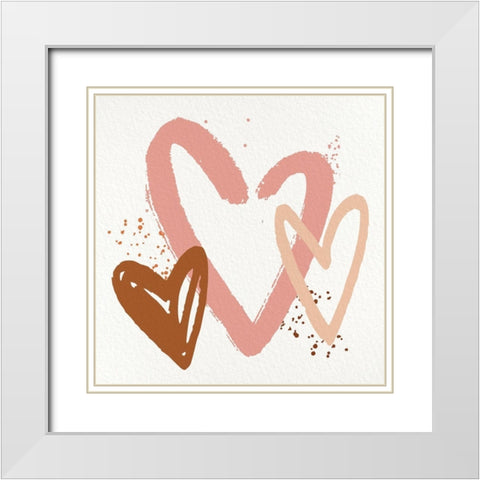 Hopeful 2 V3 White Modern Wood Framed Art Print with Double Matting by Allen, Kimberly
