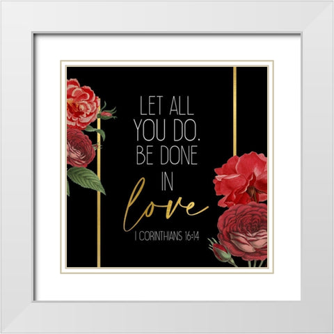 Loved 2 White Modern Wood Framed Art Print with Double Matting by Allen, Kimberly