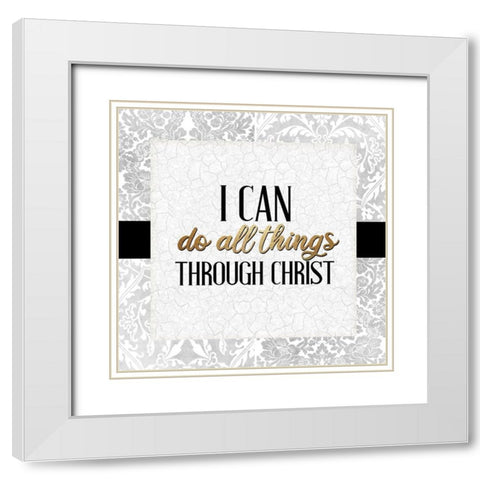 I Am 2 White Modern Wood Framed Art Print with Double Matting by Allen, Kimberly