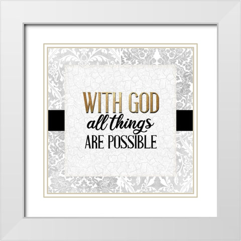 I Am 3 White Modern Wood Framed Art Print with Double Matting by Allen, Kimberly