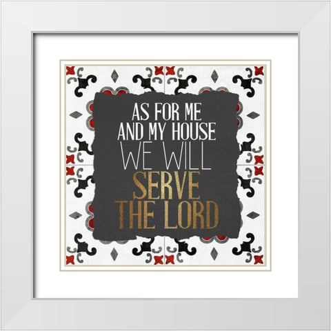 Serve 1 White Modern Wood Framed Art Print with Double Matting by Allen, Kimberly