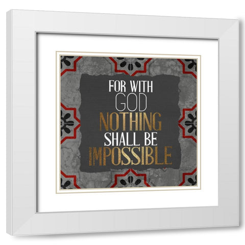 Serve 3 V2 White Modern Wood Framed Art Print with Double Matting by Allen, Kimberly