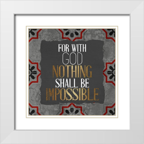Serve 3 V2 White Modern Wood Framed Art Print with Double Matting by Allen, Kimberly