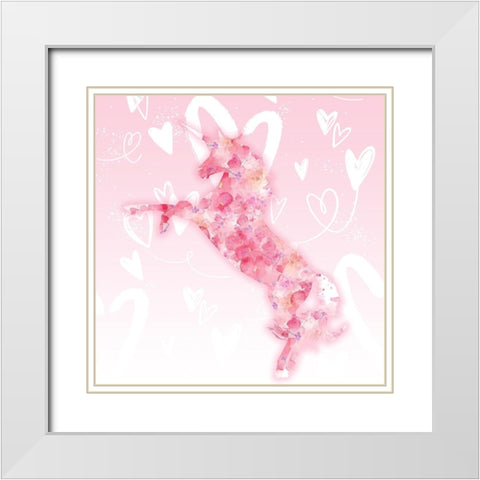 Let Go 2 White Modern Wood Framed Art Print with Double Matting by Allen, Kimberly