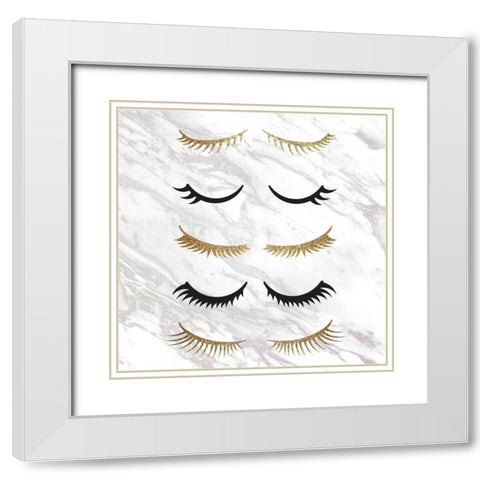 Art Makeup 2 White Modern Wood Framed Art Print with Double Matting by Allen, Kimberly
