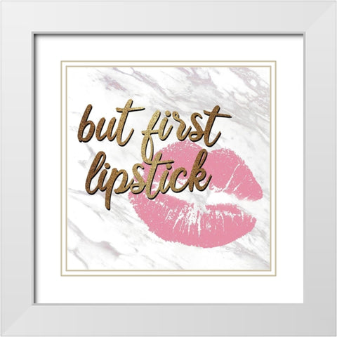 Art Markup 3 White Modern Wood Framed Art Print with Double Matting by Allen, Kimberly