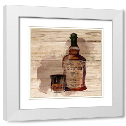 Whiskey 2 White Modern Wood Framed Art Print with Double Matting by Allen, Kimberly