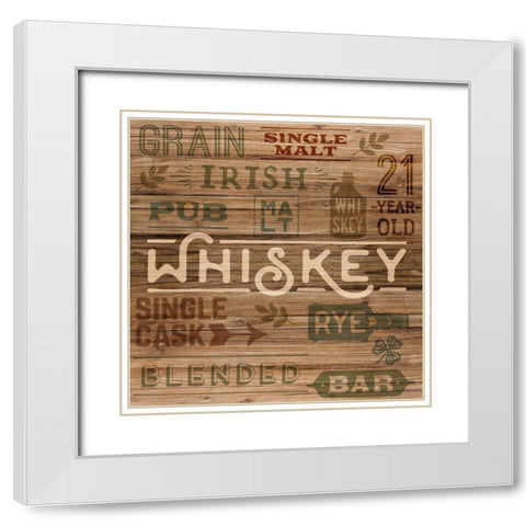 Whiskey Wood White Modern Wood Framed Art Print with Double Matting by Allen, Kimberly