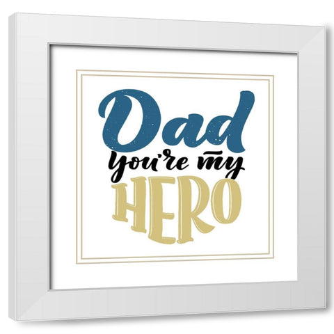 Hero White Modern Wood Framed Art Print with Double Matting by Allen, Kimberly